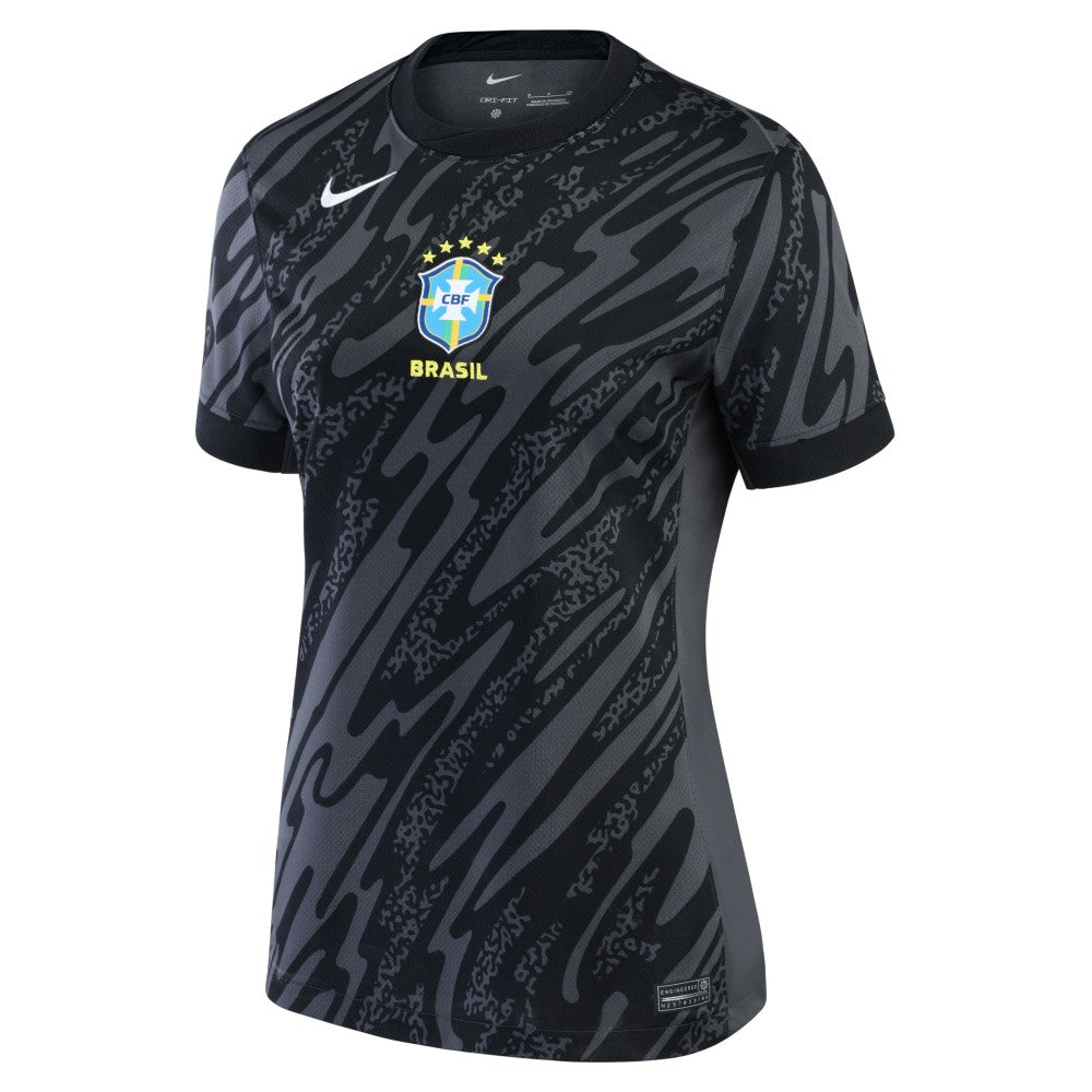 Brazil National Team Women's 2024 Goalkeeper Replica Stadium Jersey Anthracite - Nike discount