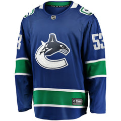 Teddy Blueger Vancouver Canucks Fanatics Home Breakaway Jersey - Blue | US 200723534
