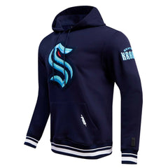 Seattle Kraken Pro Standard Retro Classic Fleece Pullover Hoodie - Deep Sea Blue | US 200723685