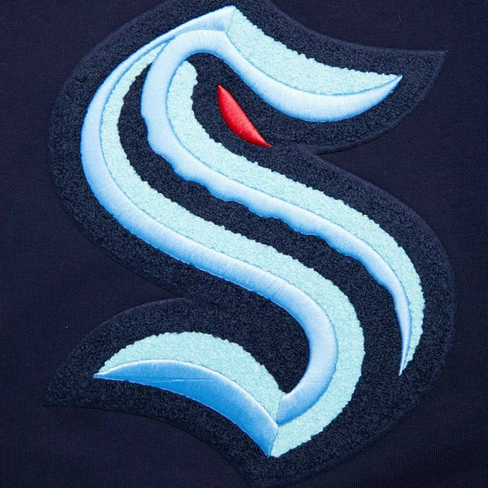Seattle Kraken Pro Standard Retro Classic Fleece Pullover Hoodie - Deep Sea Blue | US 200723685