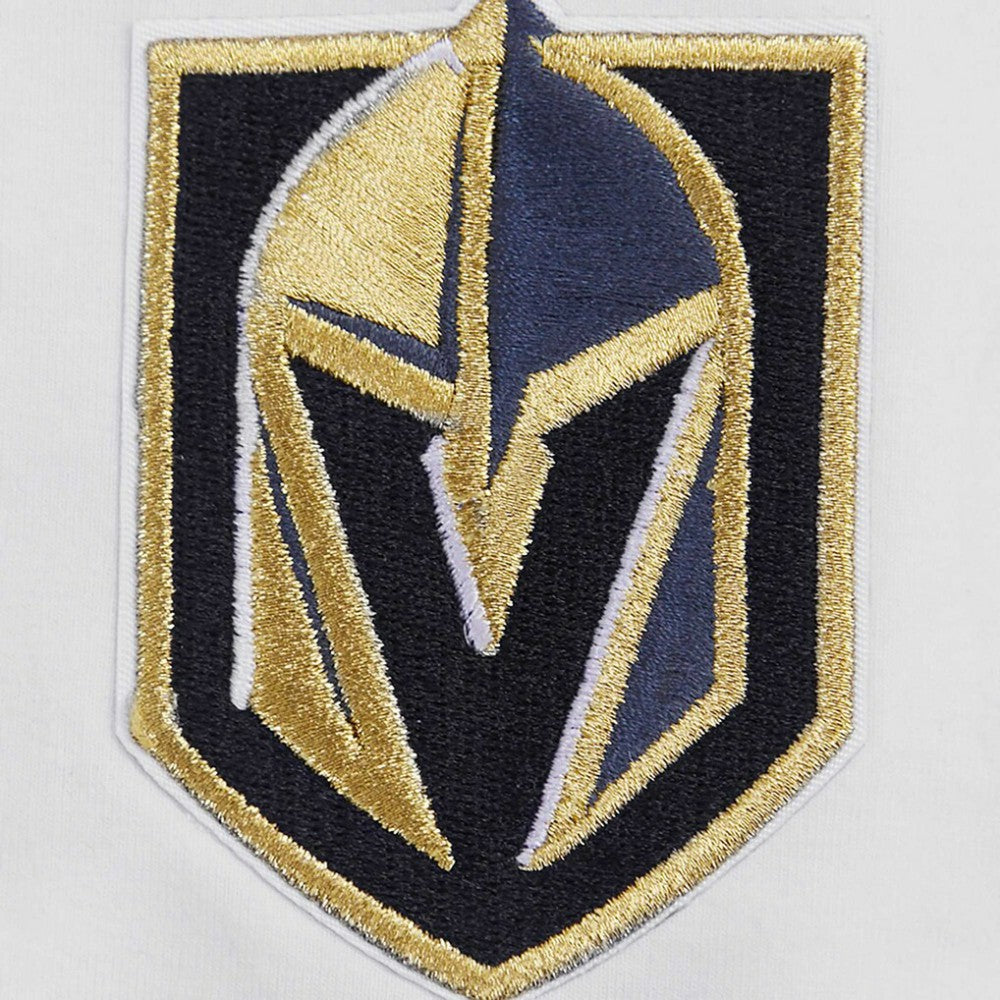 Vegas Golden Knights Pro Standard Women's Boxy Script Tail Cropped T-Shirt - White | US 200723734