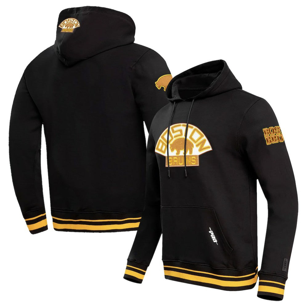 Boston Bruins Pro Standard Retro Classic Fleece Pullover Hoodie - Black | US 200723743
