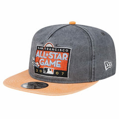 San Francisco Giants New Era 2007 MLB All-Star Game Pigment Dye Golfer  Snapback Hat - Black/Orange Hats