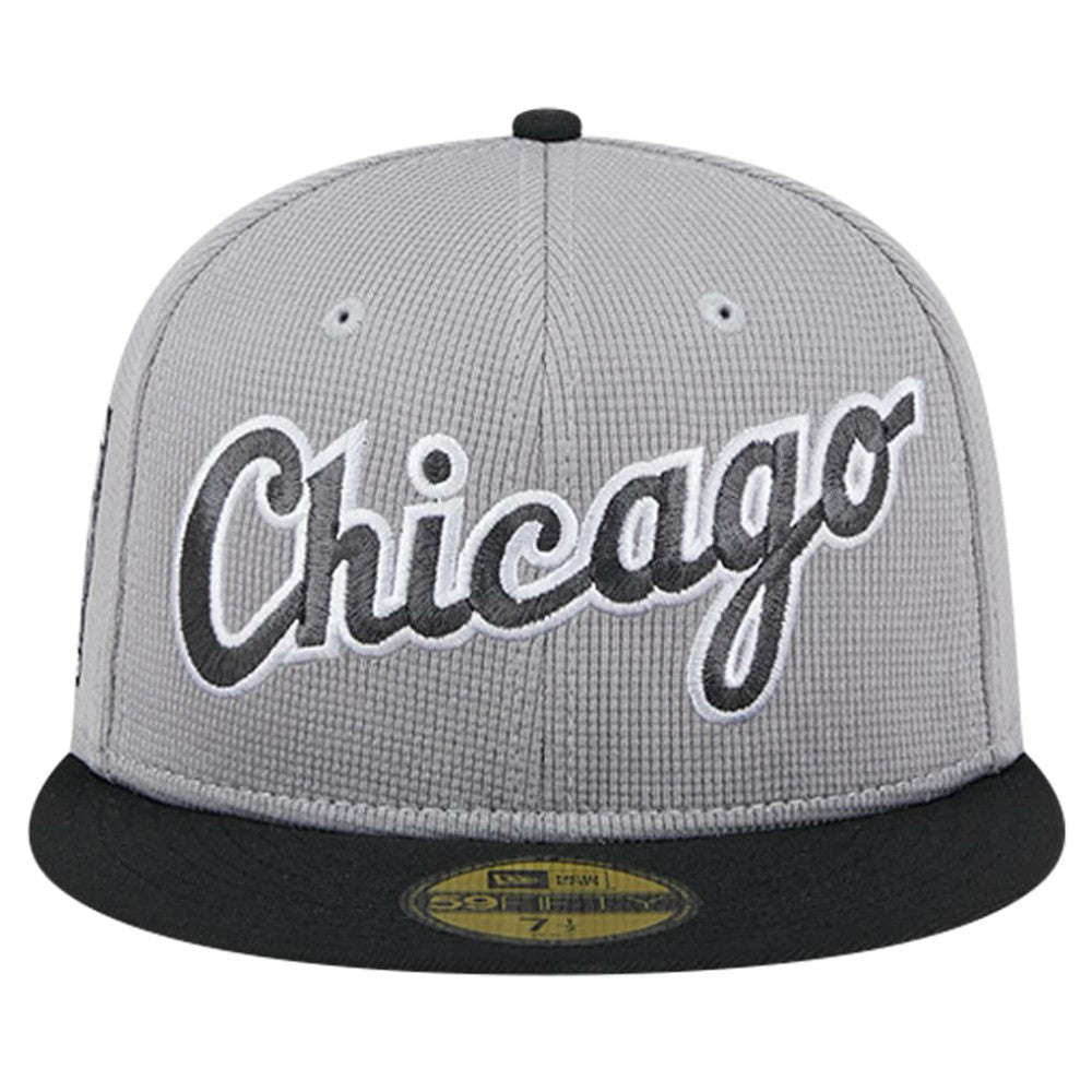 Chicago White Sox New Era Pivot Mesh 59FIFTY Fitted Hat - Gray Hats