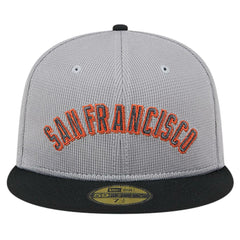 San Francisco Giants New Era Pivot Mesh 59FIFTY Fitted Hat - Gray Hats