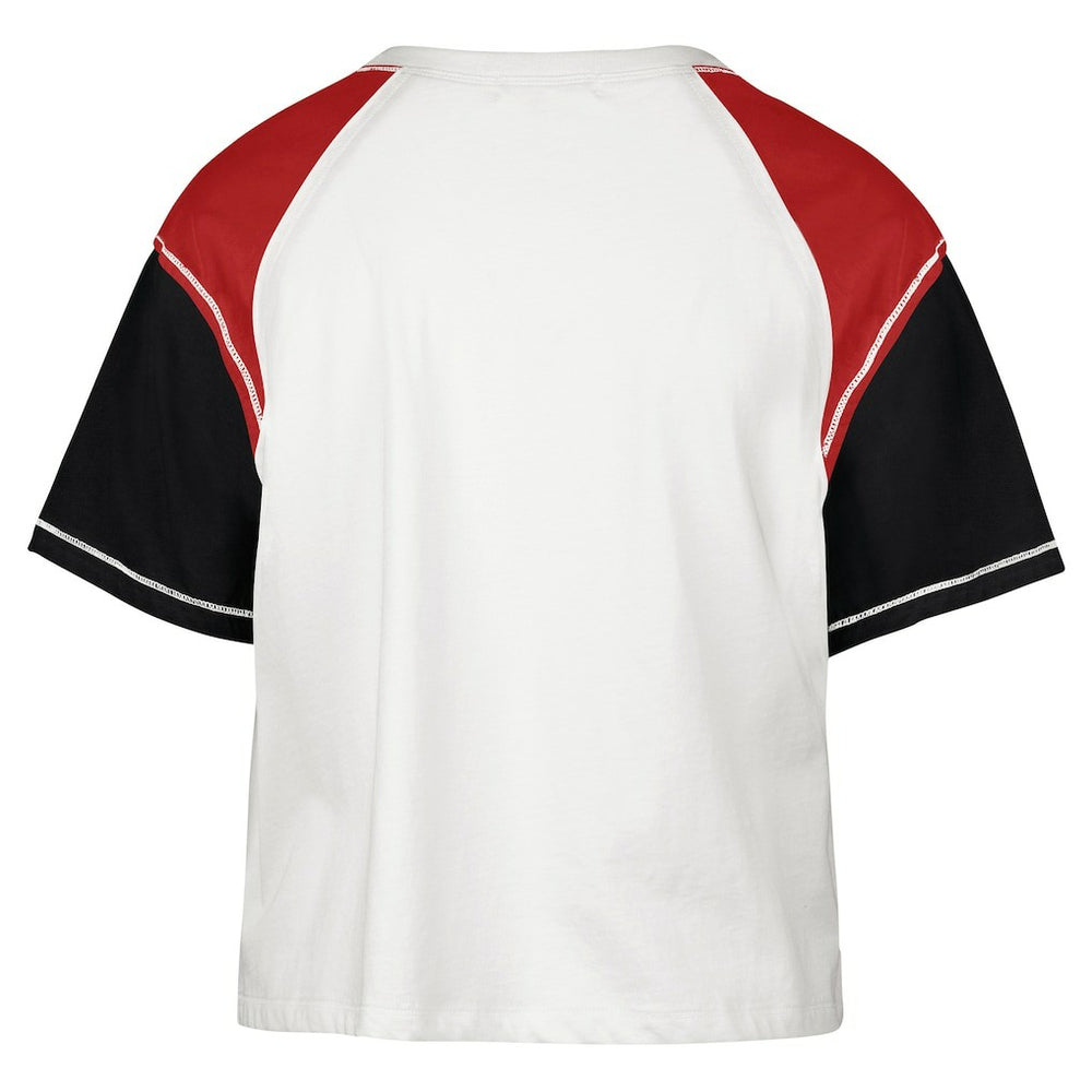 Chicago Bulls '47 Women's Premier Raglan Cropped T-Shirt Cream - 47 brand outlet
