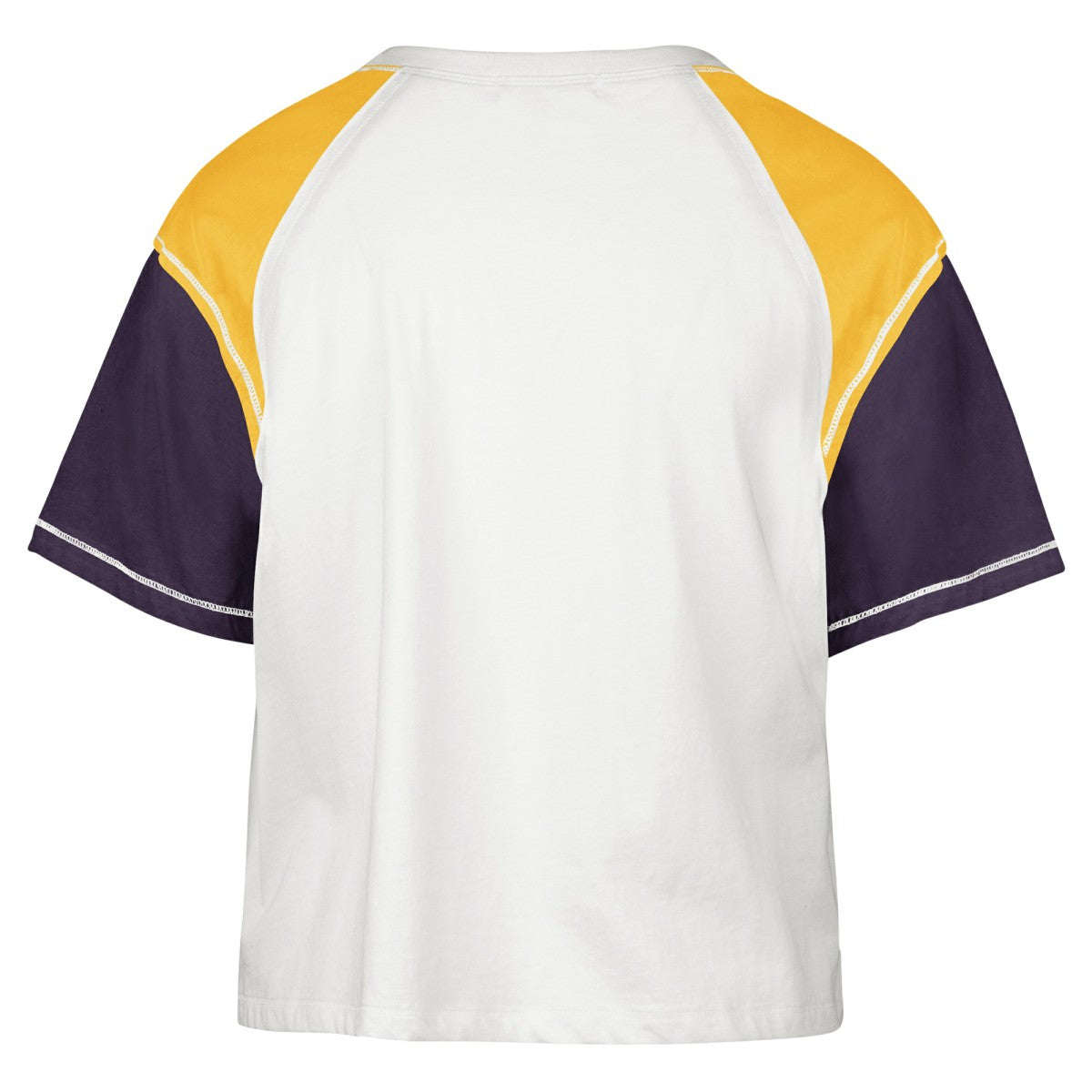 Los Angeles Lakers '47 Women's Premier Raglan Cropped T-Shirt Cream - 47 brand