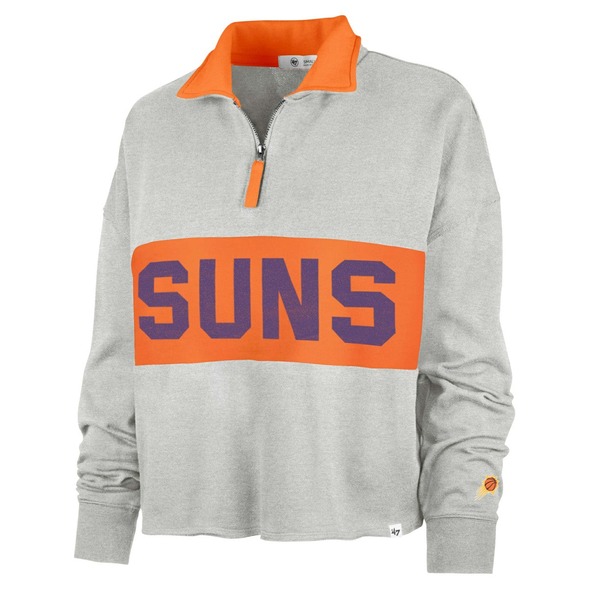 Phoenix Suns '47 Women's Breakthrough Remi Quarter-Zip Jacket Heather Gray - 47 brand