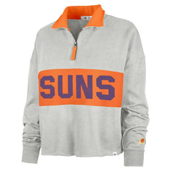 Phoenix Suns '47 Women's Breakthrough Remi Quarter-Zip Jacket Heather Gray - 47 brand
