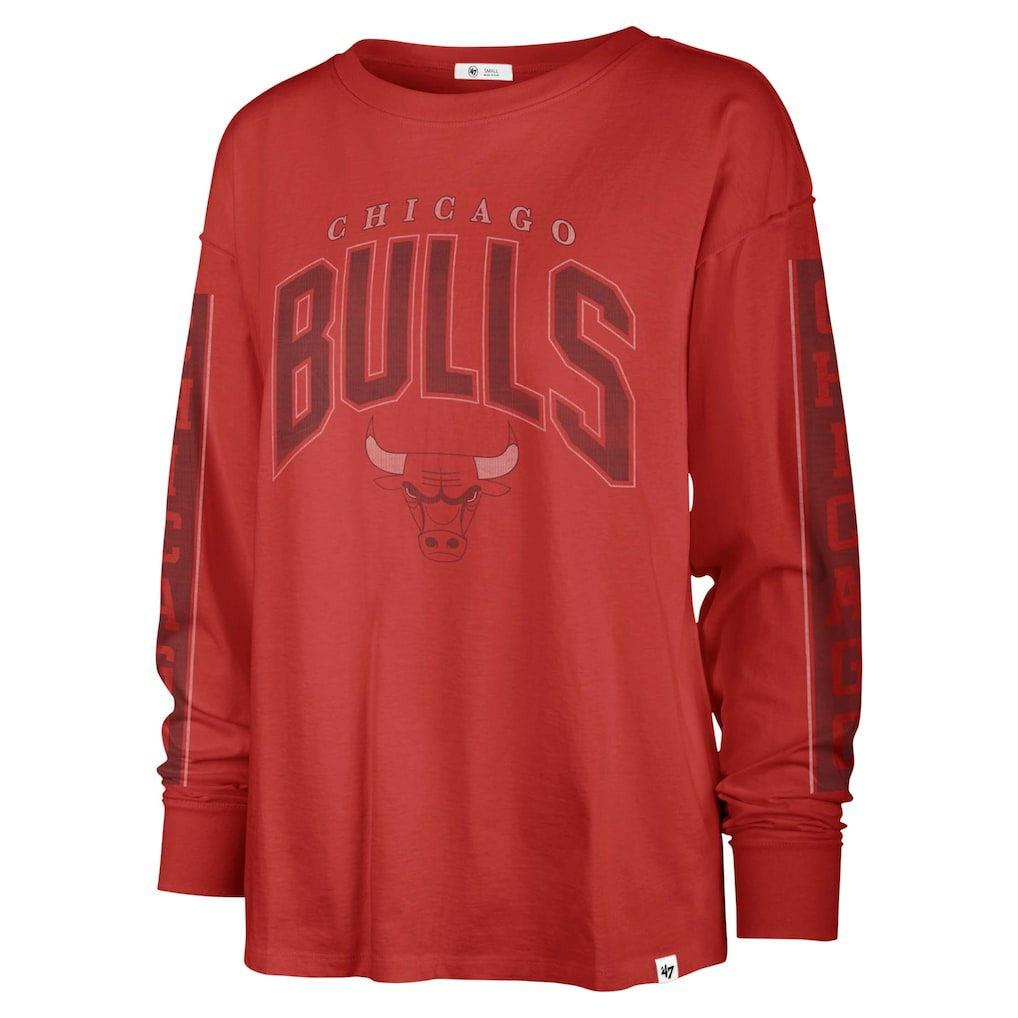 Chicago Bulls '47 Women's Tomcat Long Sleeve T-Shirt Red - 47 brand