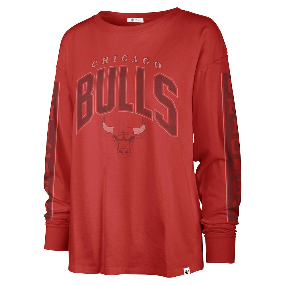 Chicago Bulls '47 Women's Tomcat Long Sleeve T-Shirt Red - 47 brand