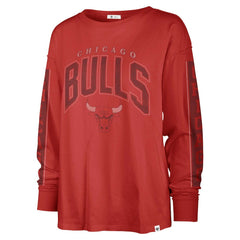 Chicago Bulls '47 Women's Tomcat Long Sleeve T-Shirt Red - 47 brand