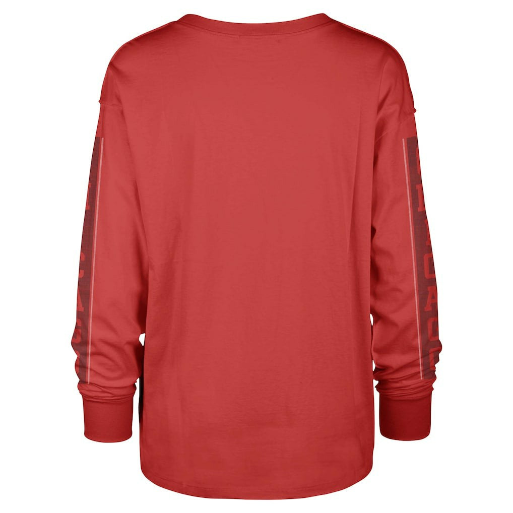 Chicago Bulls '47 Women's Tomcat Long Sleeve T-Shirt Red - 47 brand
