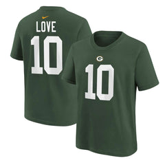 Jordan Love Green Bay Packers Preschool Player Name & Number T-Shirt - Green T-shirts