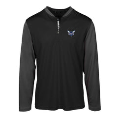 Charlotte Hornets Levelwear Spector Insignia Core Quarter-Zip Pullover Top Black