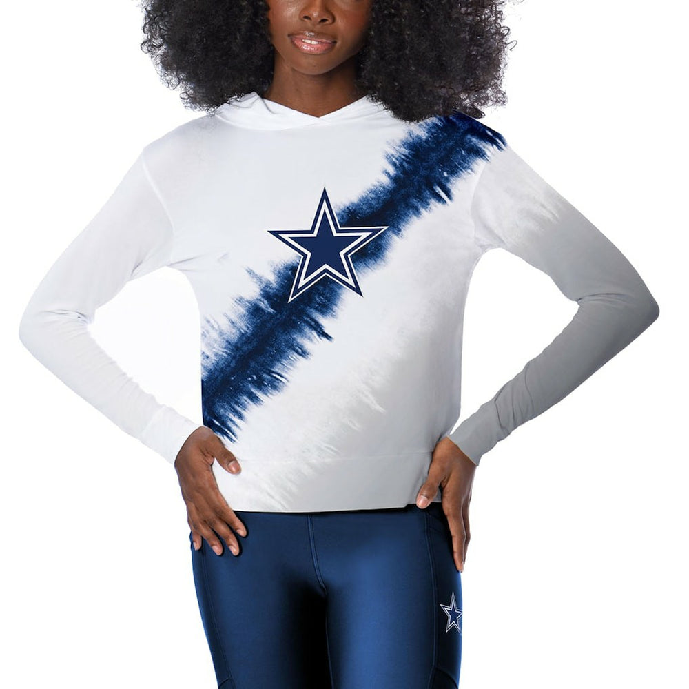 Dallas Cowboys Certo Women's Rundown Lightweight Pullover Hoodie - White Hoodies