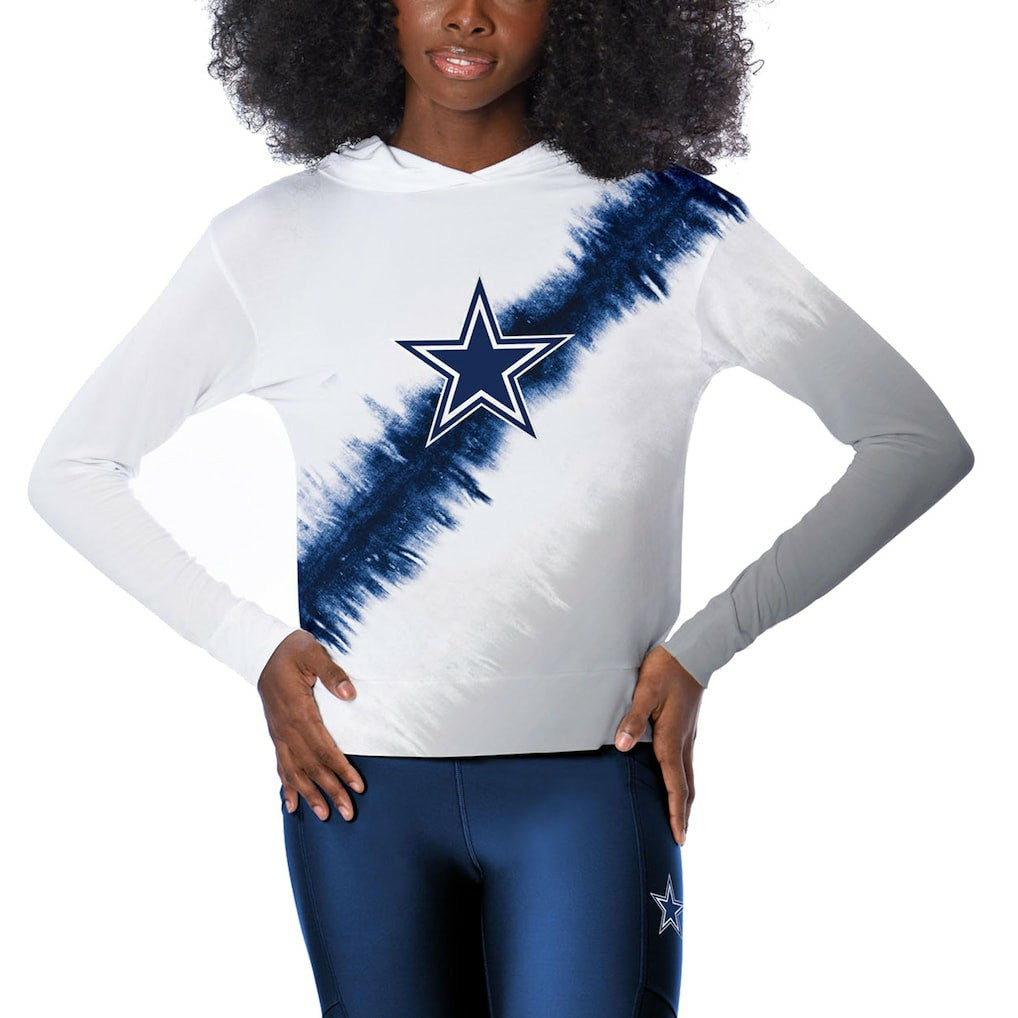 Dallas Cowboys Certo Women's Rundown Lightweight Pullover Hoodie - White Hoodies