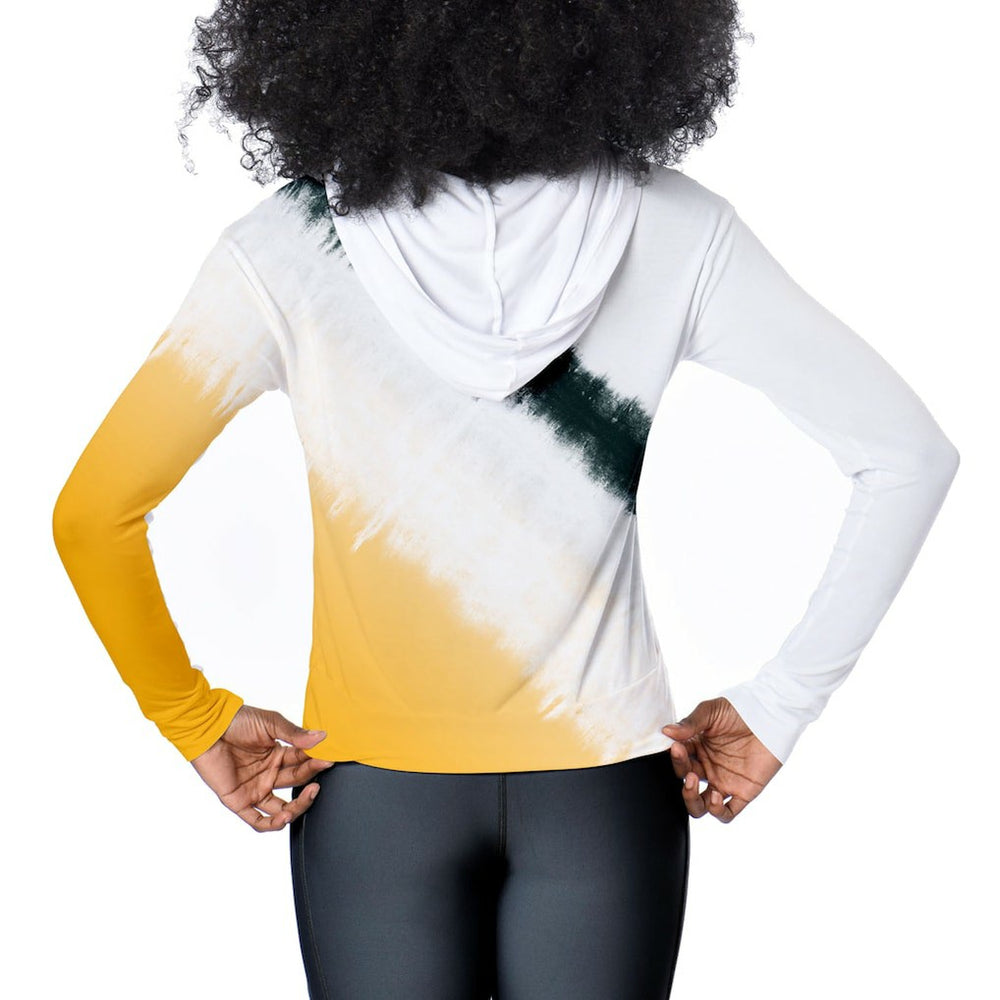 Green Bay Packers Certo Women's Rundown Lightweight Pullover Hoodie - White Hoodies