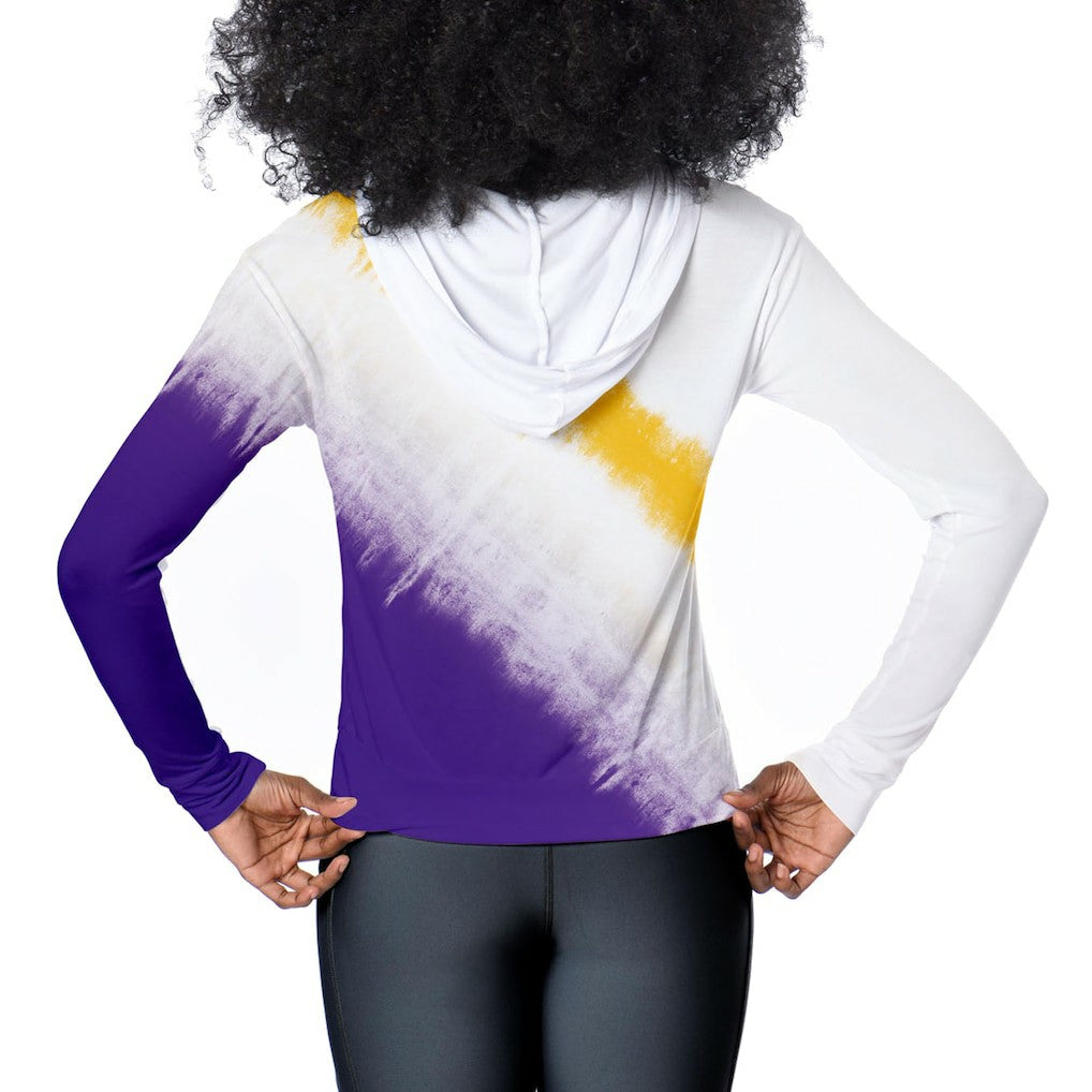 Minnesota Vikings Certo Women's Rundown Lightweight Pullover Hoodie - White Hoodies