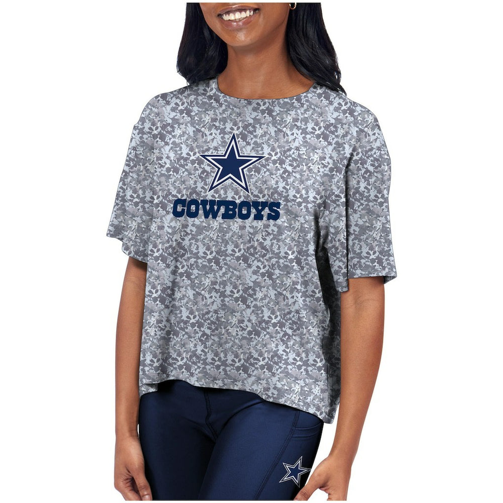 Dallas Cowboys Certo Women's Turnout T-Shirt - Charcoal T-shirts