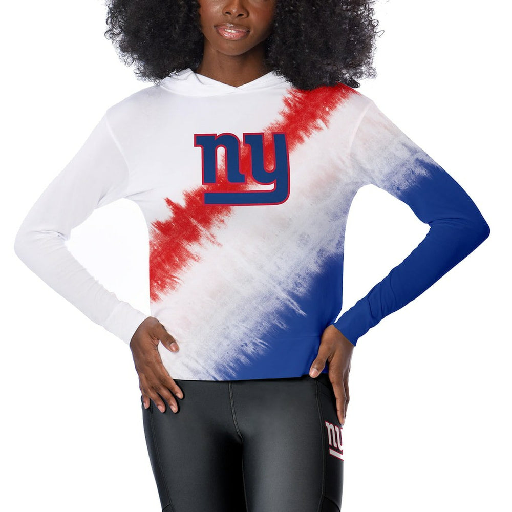 New York Giants Certo Women's Rundown Lightweight Pullover Hoodie - White Hoodies