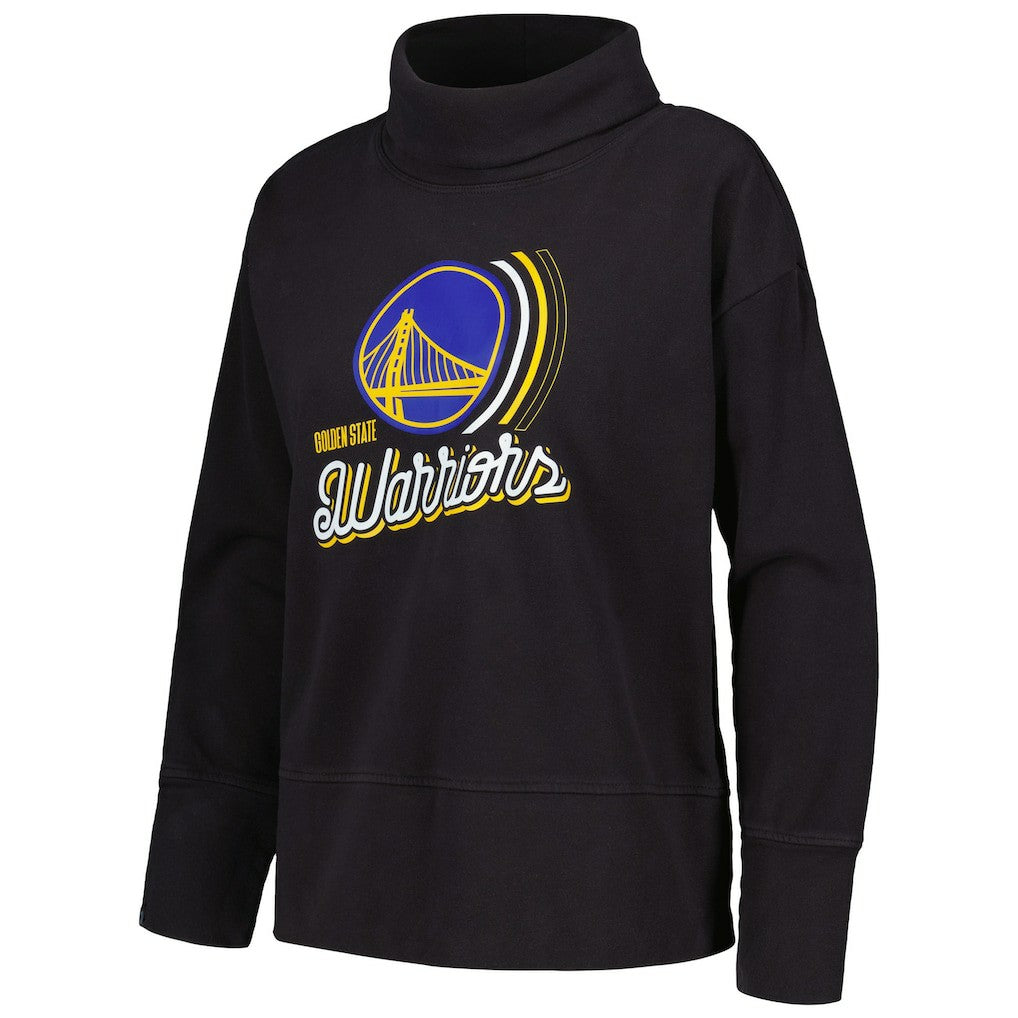 Golden State Warriors Levelwear Women's Sunset Pullover Sweatshirt Black outlet