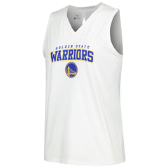 Golden State Warriors Levelwear Women's Paisley Peekaboo Tank Top White