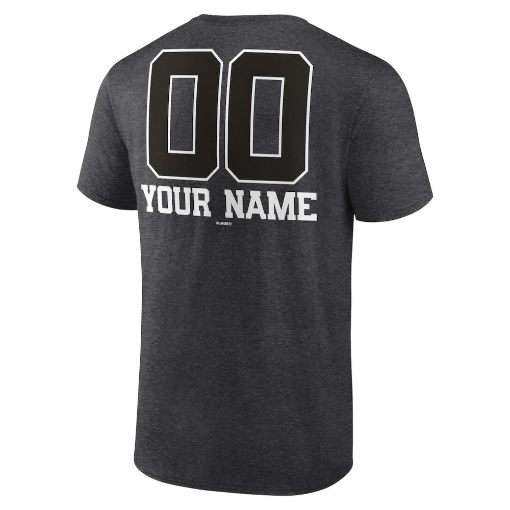Athletics Personalized Monochrome Name & Number T-Shirt - Charcoal T-shirts