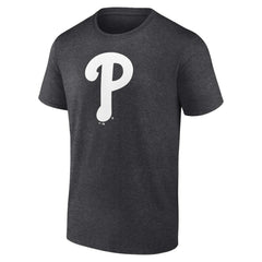 Philadelphia Phillies Personalized Monochrome Name & Number T-Shirt - Charcoal T-shirts