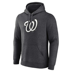 Washington Nationals Personalized Monochrome Name & Number Pullover Hoodie - Charcoal Hoodies