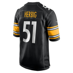 Nick Herbig Pittsburgh Steelers Game Jersey - Black Jerseys