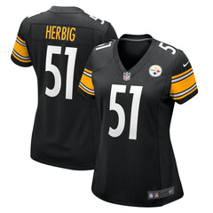 Nick Herbig Pittsburgh Steelers Women's Game Jersey - Black Jerseys
