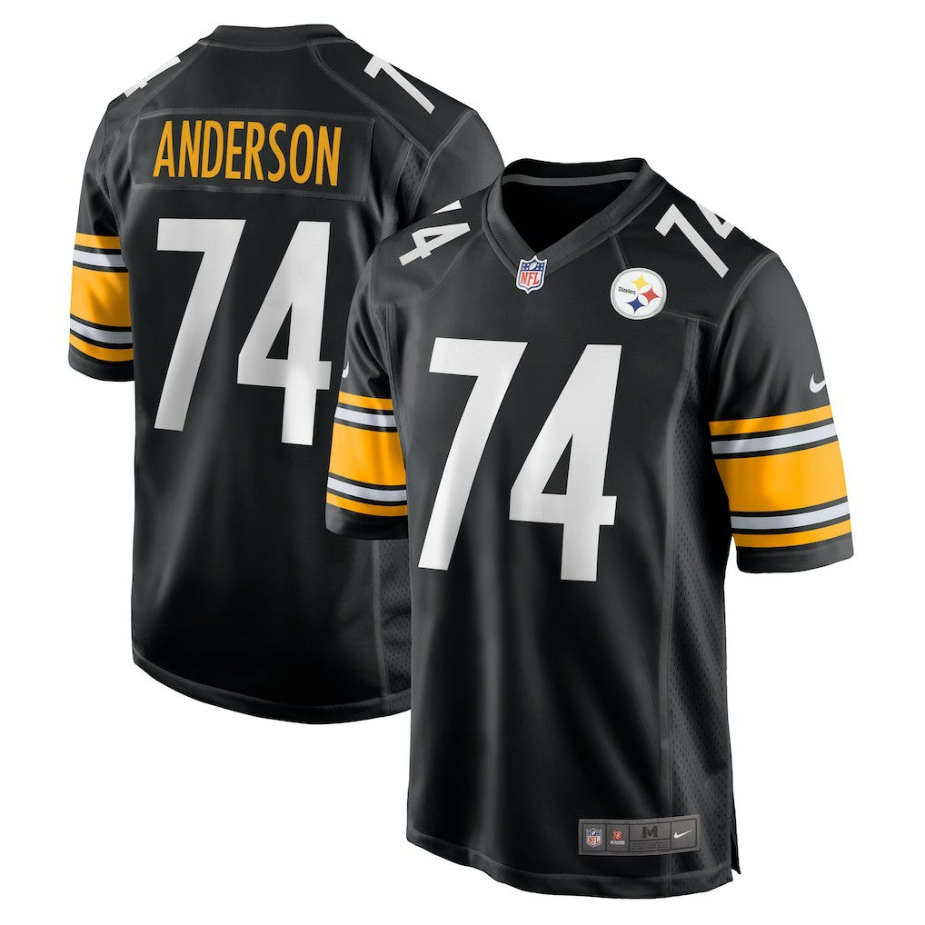 Spencer Anderson Pittsburgh Steelers Game Jersey - Black Jerseys