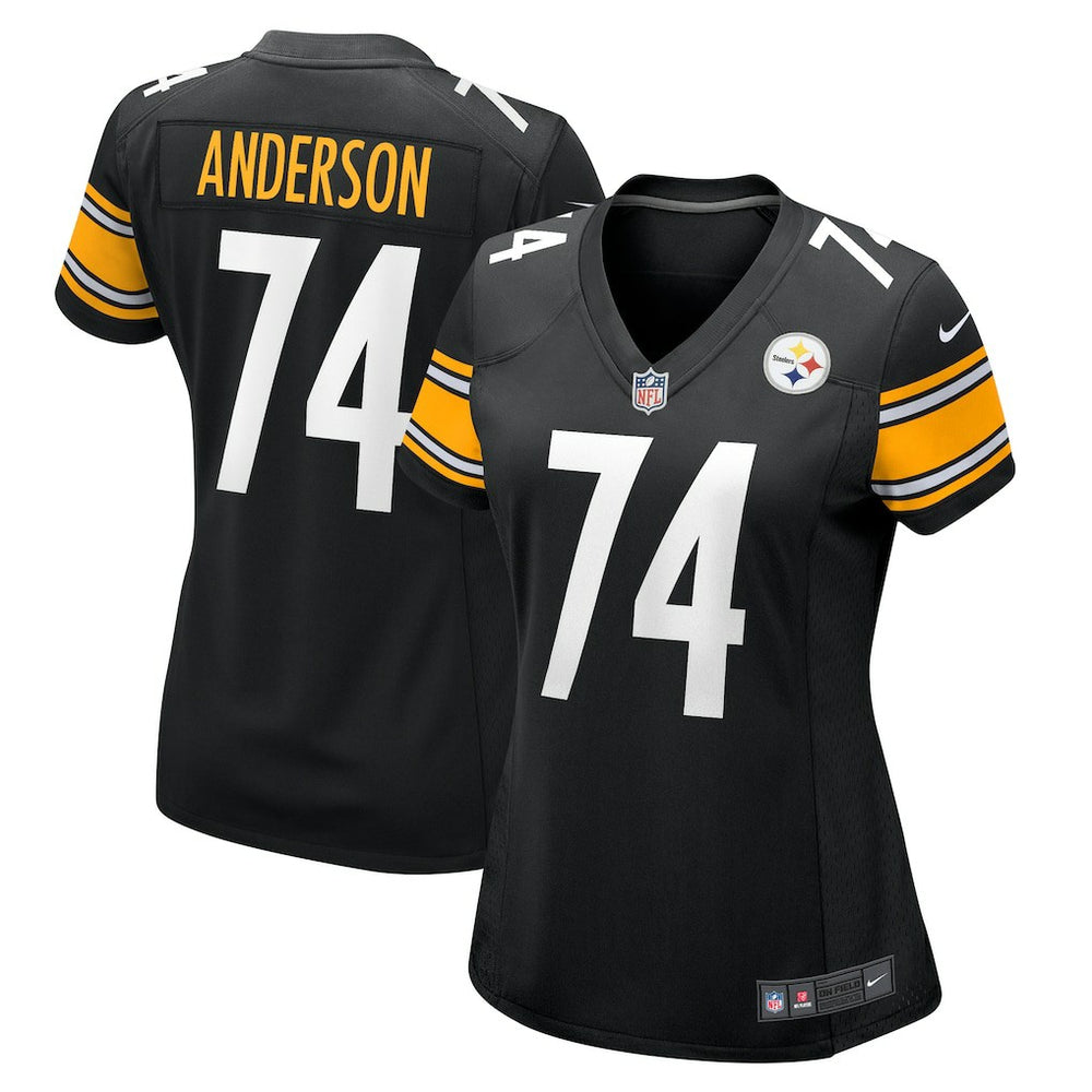 Spencer Anderson Pittsburgh Steelers Women's Game Jersey - Black Jerseys