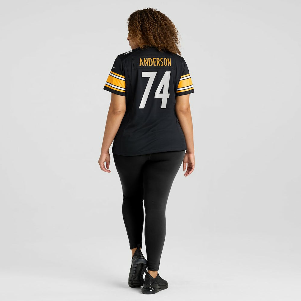 Spencer Anderson Pittsburgh Steelers Women's Game Jersey - Black Jerseys