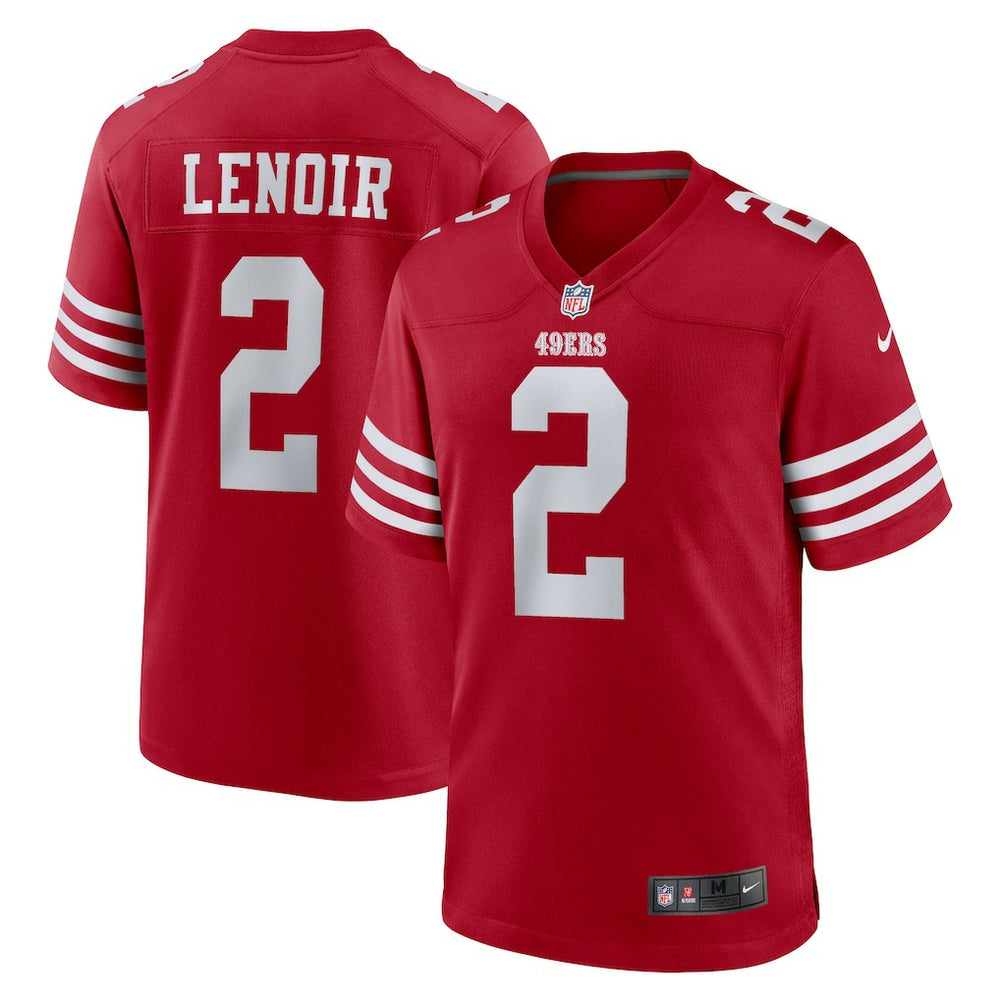 Deommodore Lenoir San Francisco 49ers Game Jersey - Scarlet Jerseys