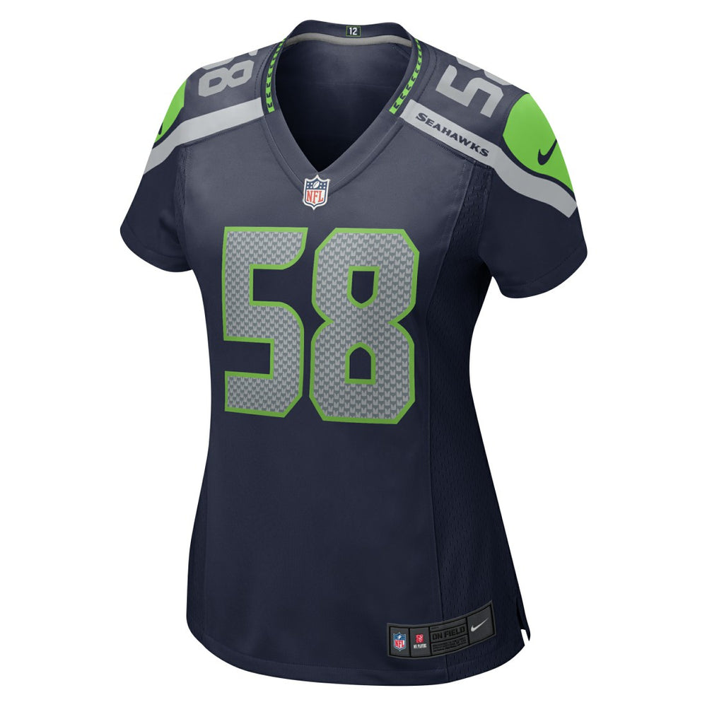 Derick Hall Seattle Seahawks Women's Team Game Jersey - College College Navy Jerseys