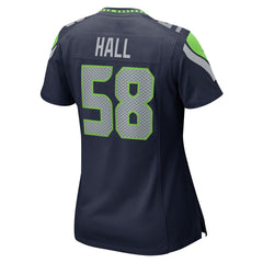 Derick Hall Seattle Seahawks Women's Team Game Jersey - College College Navy Jerseys