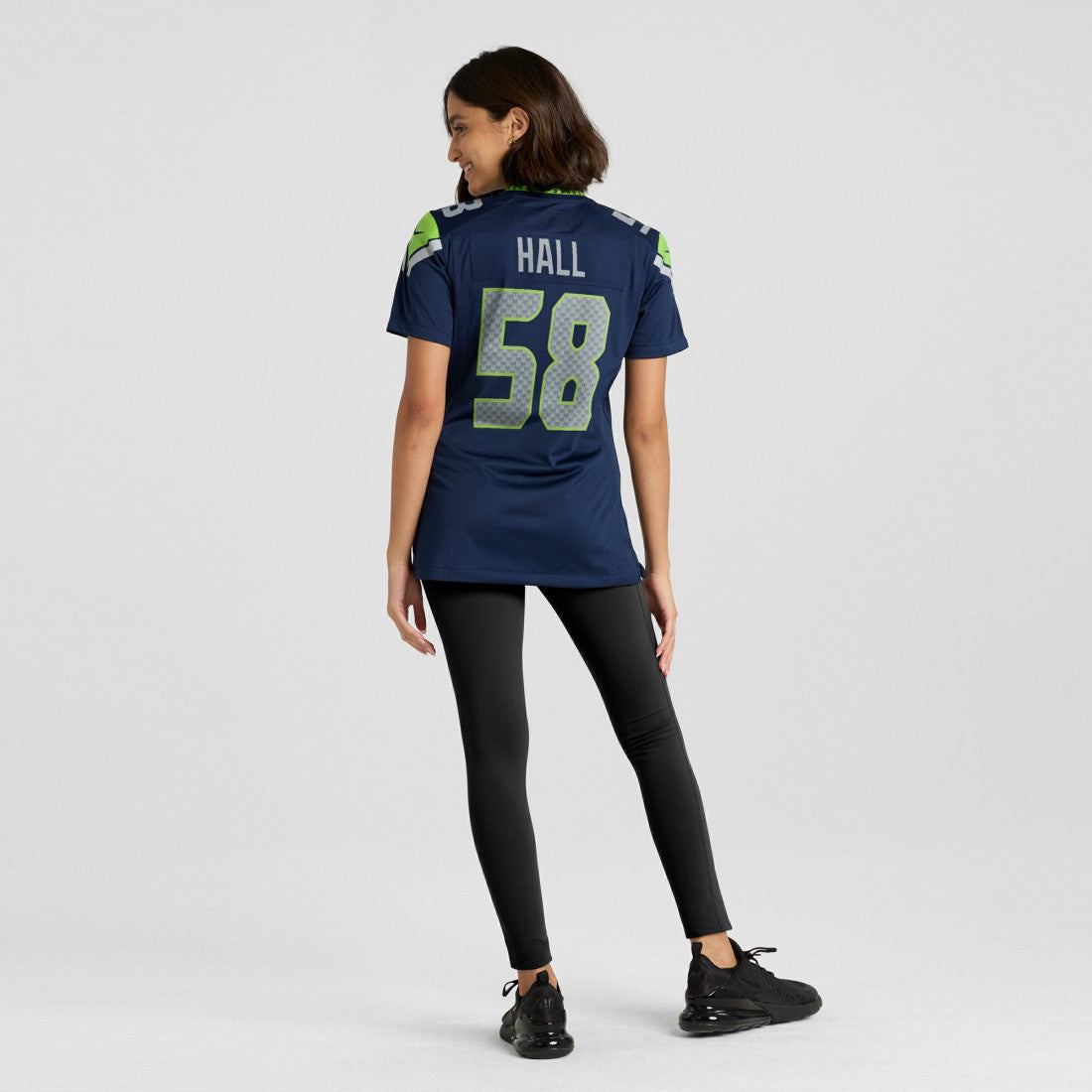 Derick Hall Seattle Seahawks Women's Team Game Jersey - College College Navy Jerseys