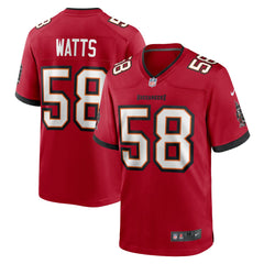 Markees Watts Tampa Bay Buccaneers Game Jersey - Red Jerseys