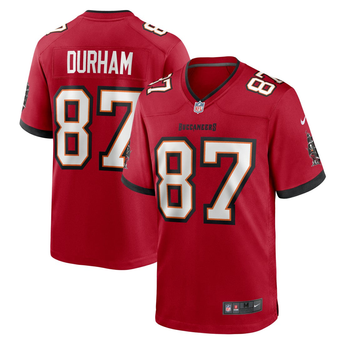 Payne Durham Tampa Bay Buccaneers Game Jersey - Red Jerseys