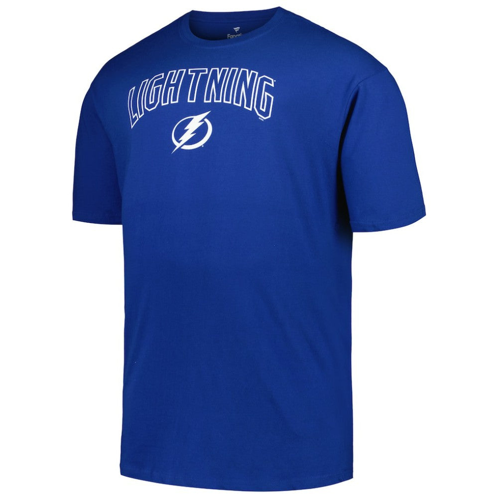 Tampa Bay Lightning Profile Big & Tall Arch Over Logo T-Shirt - Blue | US 200745655