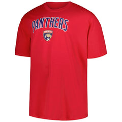 Florida Panthers Profile Big & Tall Arch Over Logo T-Shirt - Red | US 200745656