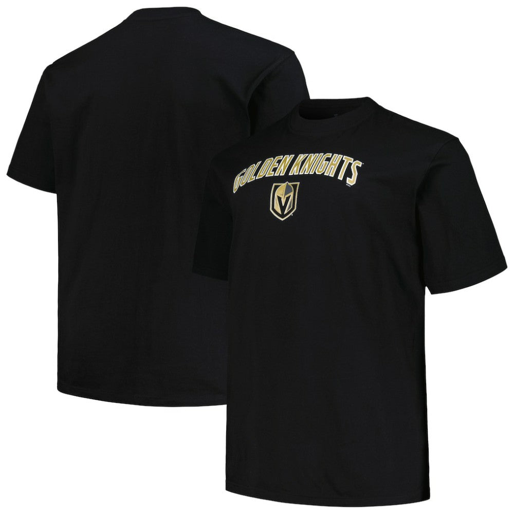 Vegas Golden Knights Profile Big & Tall Arch Over Logo T-Shirt - Black | US 200745663
