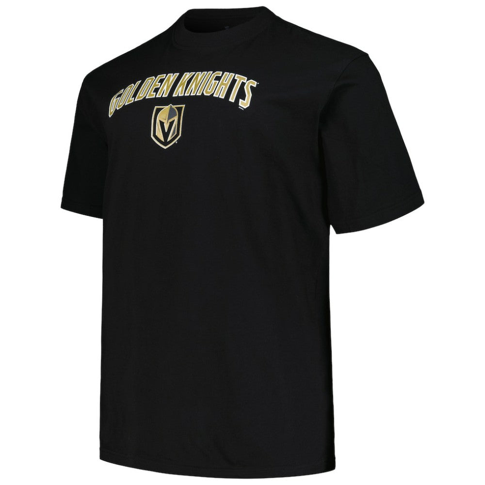 Vegas Golden Knights Profile Big & Tall Arch Over Logo T-Shirt - Black | US 200745663