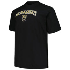 Vegas Golden Knights Profile Big & Tall Arch Over Logo T-Shirt - Black | US 200745663