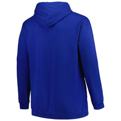 Tampa Bay Lightning Profile Big & Tall Arch Over Logo Pullover Hoodie - Blue | US 200745681