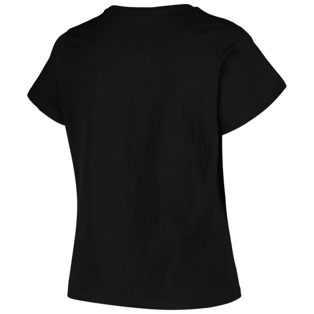 Pittsburgh Penguins Profile Women's Plus Size Arch Over Logo T-Shirt - Black | US 200745693