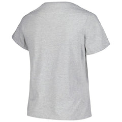 Colorado Avalanche Profile Women's Plus Size Arch Over Logo T-Shirt - Heather Gray | US 200745699