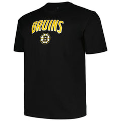 Boston Bruins Profile Big & Tall Arch Over Logo T-Shirt - Black | US 200745701